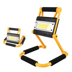 1Pack LED Working Light High Lumen Rechargeable Floodlight Portable Foldable Camping Light With 360�� Rotation Stand